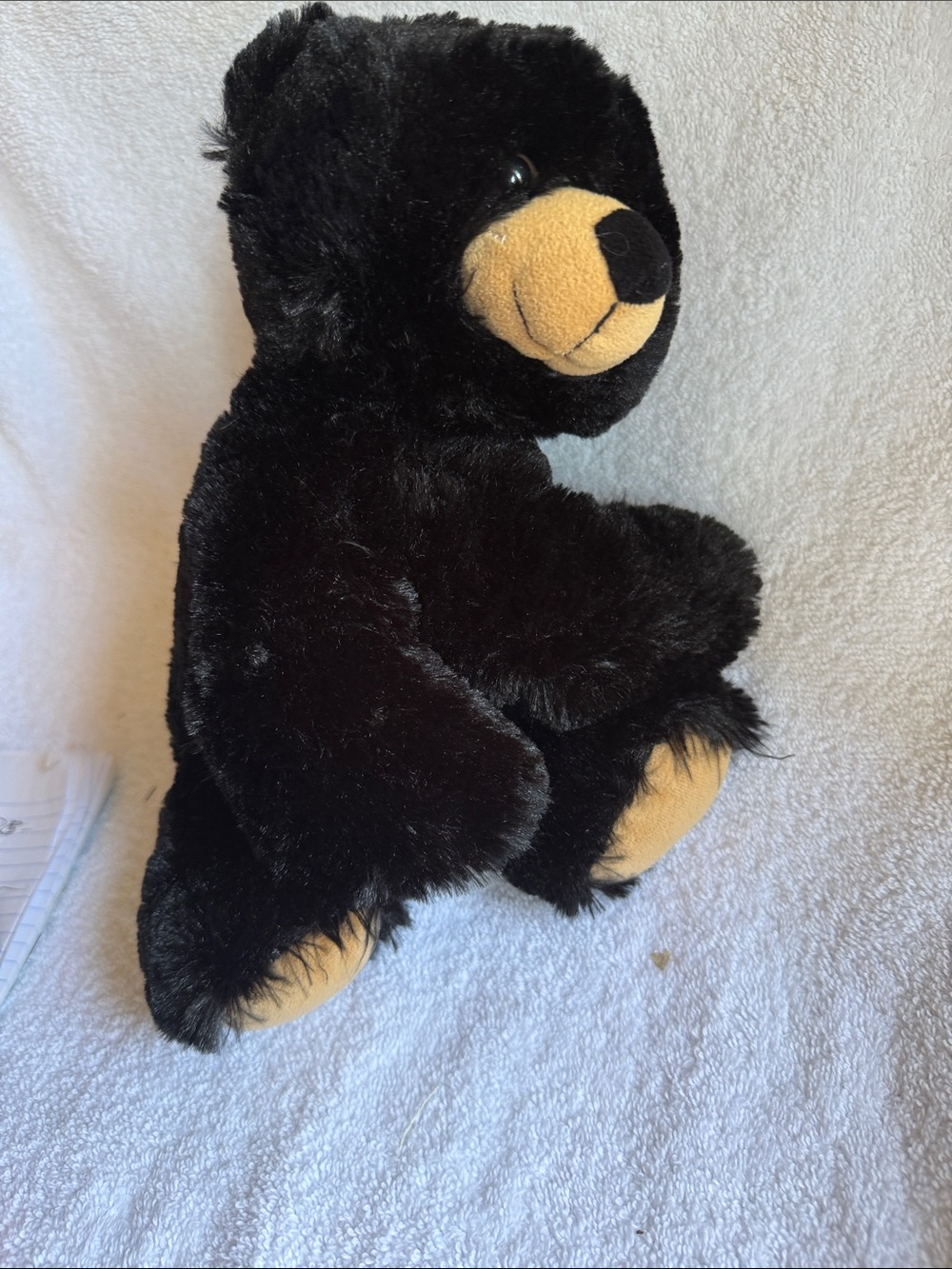 Black Plush Bear Stuffed Animal - Black Licorice. Super soft!!